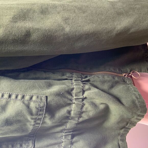 Universal Thread Green Utility Adjustable Collar Button-Up Jacket Size Medium - Picture 12 of 15